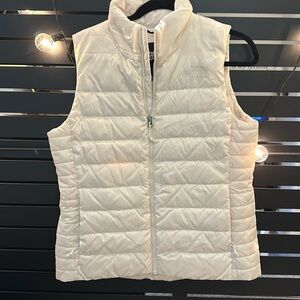 The north face vest, white